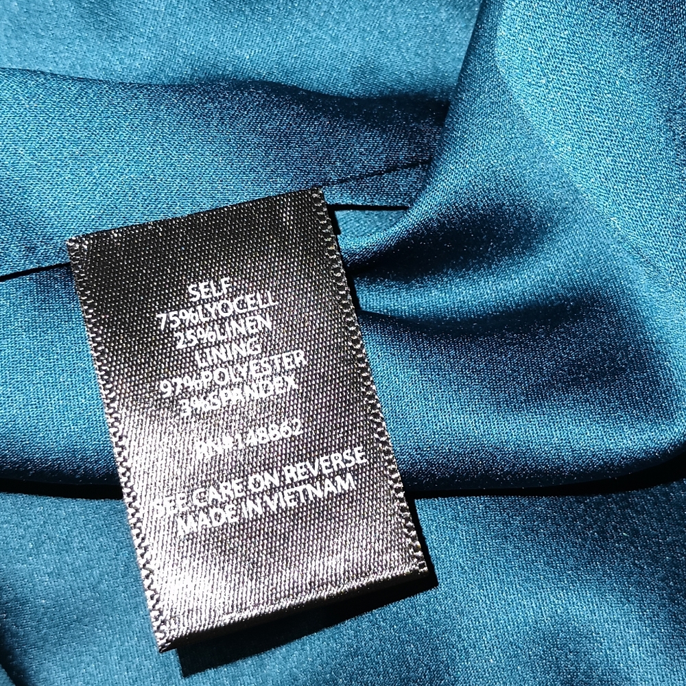 Torrid Studio Linen‎ Legion Blue Blazer 00 M/L 10 - Picture 6 of 13